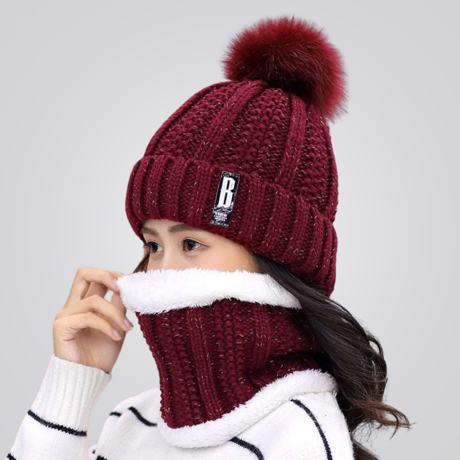 Gorro e Protetor de Pescoço Feminino Confort Exploreland