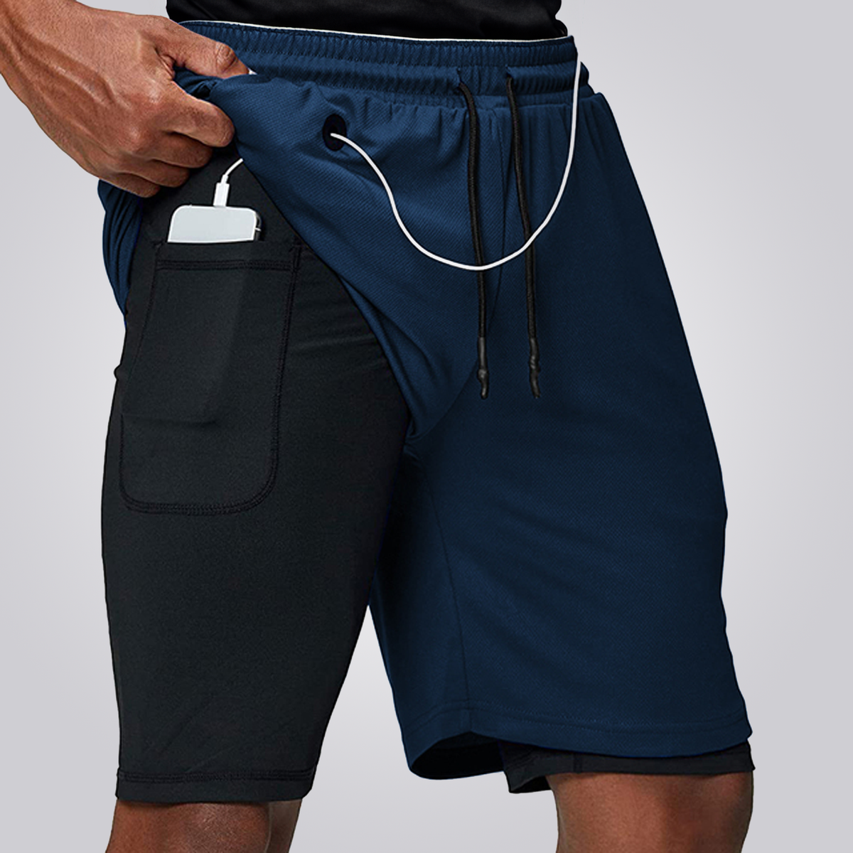 Shorts Exploreland 2 em 1 Dryfit Performance