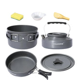 Kit Panelas Para Camping, Kit Cozinha Camping e Acampamento, Kit Cozinha de Trilha