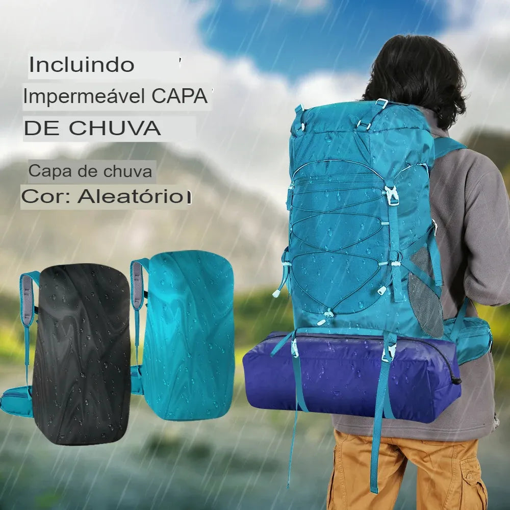 Mochila de Acampamento, Mochila Cargueira, Mochila de Trekking, Mochila de 50L, Mochila Para Montanhismo