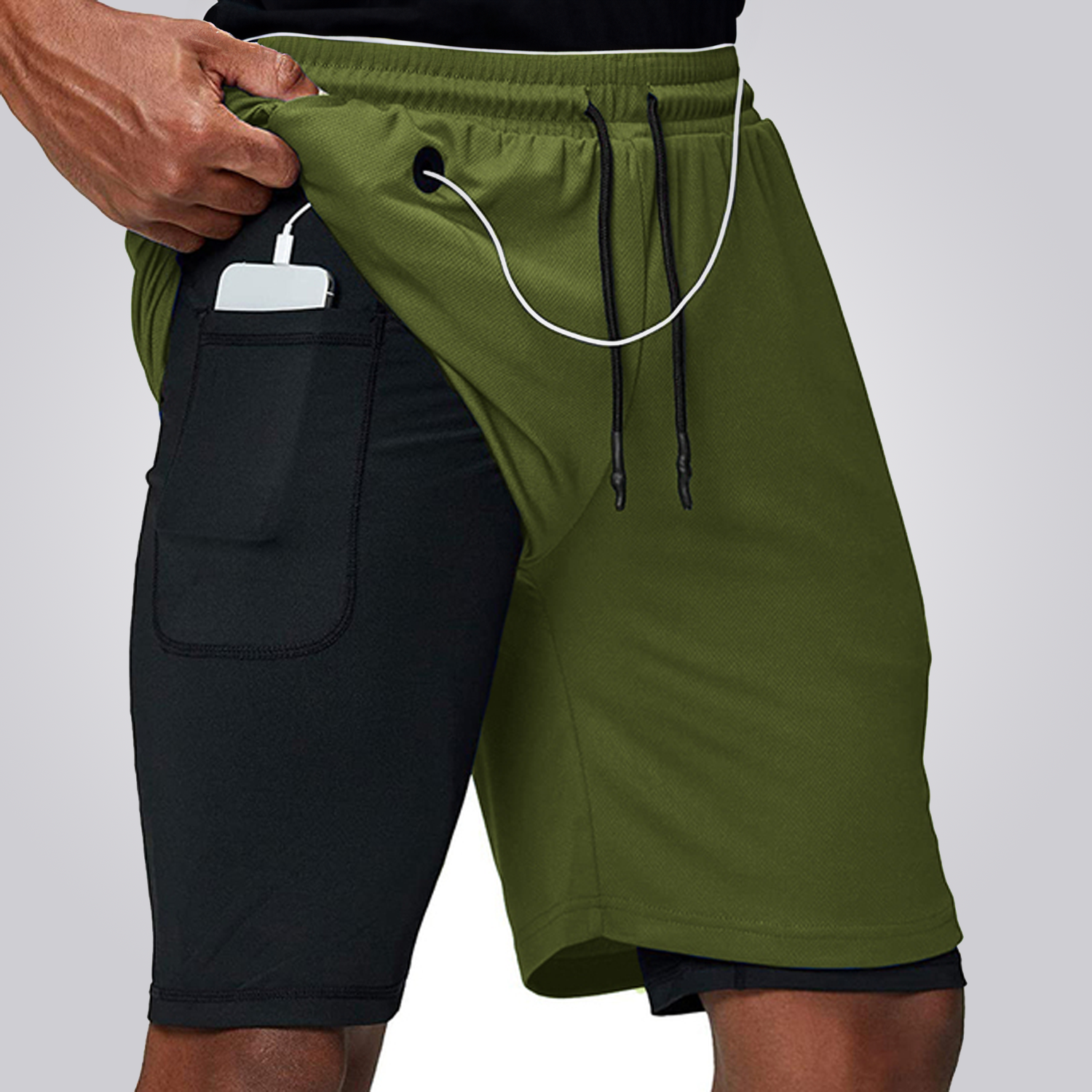 Shorts Exploreland 2 em 1 Dryfit Performance