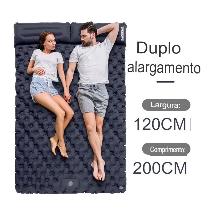 Isolante Térmico Inflável, Isolante Para Camping, Isolante Para Acampamento, Isolante Inflável de Casal